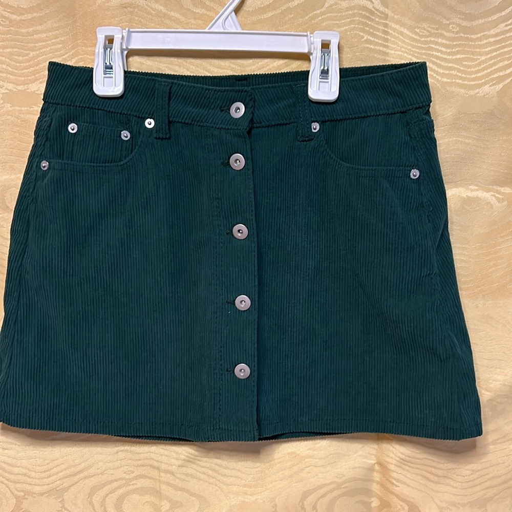 Dark olive skirt